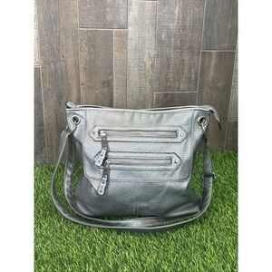 Y2K Silver Metallic Crossbody‎ Bag Chrome Shoulder Purse Trendy